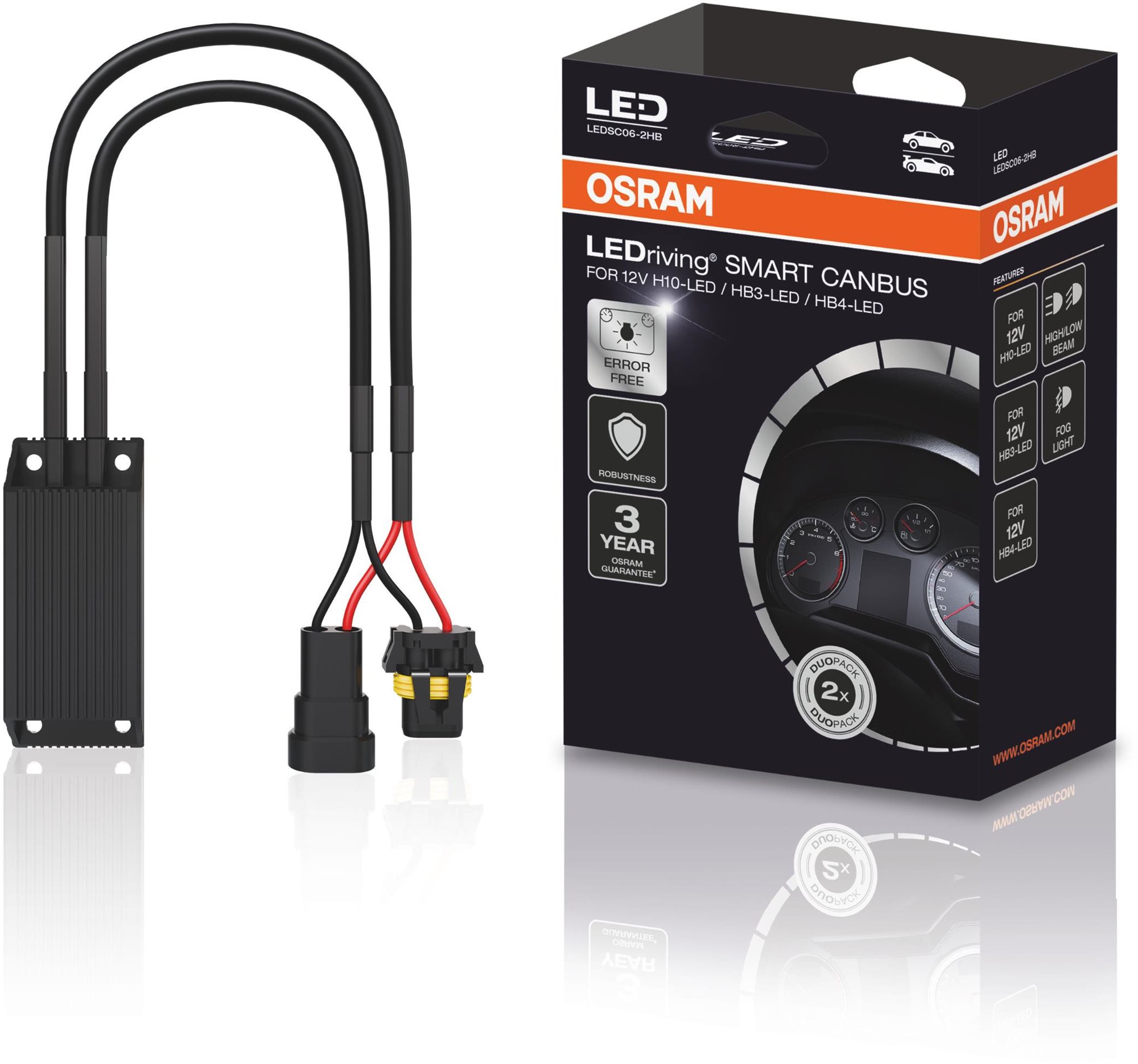 LEDriving SMART Canbus Control H10, HB3, HB4 LEDSC06-2HFB