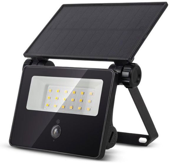 AVIDE Solárny LED reflektor so snímačom pohybu 4 W 400 lm, denný