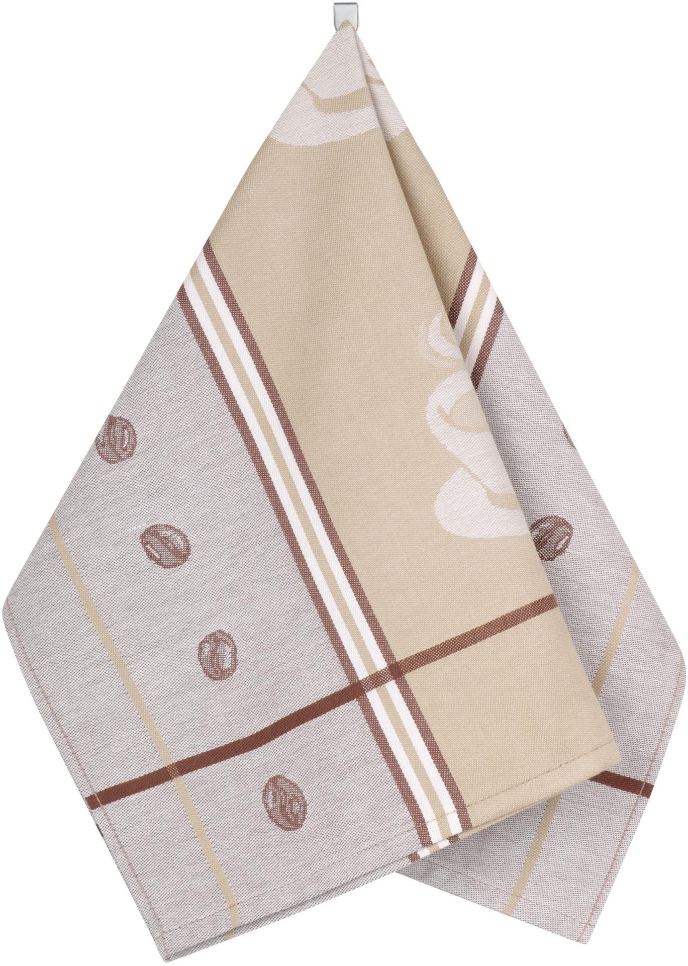 BELLATEX utěrka, 50 × 70, 159A espresso hnědá, béžová