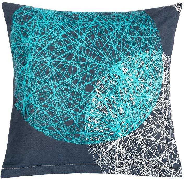 BELLATEX obliečka 90/564, 40 × 40 cm, tyrkysovoisvé gule