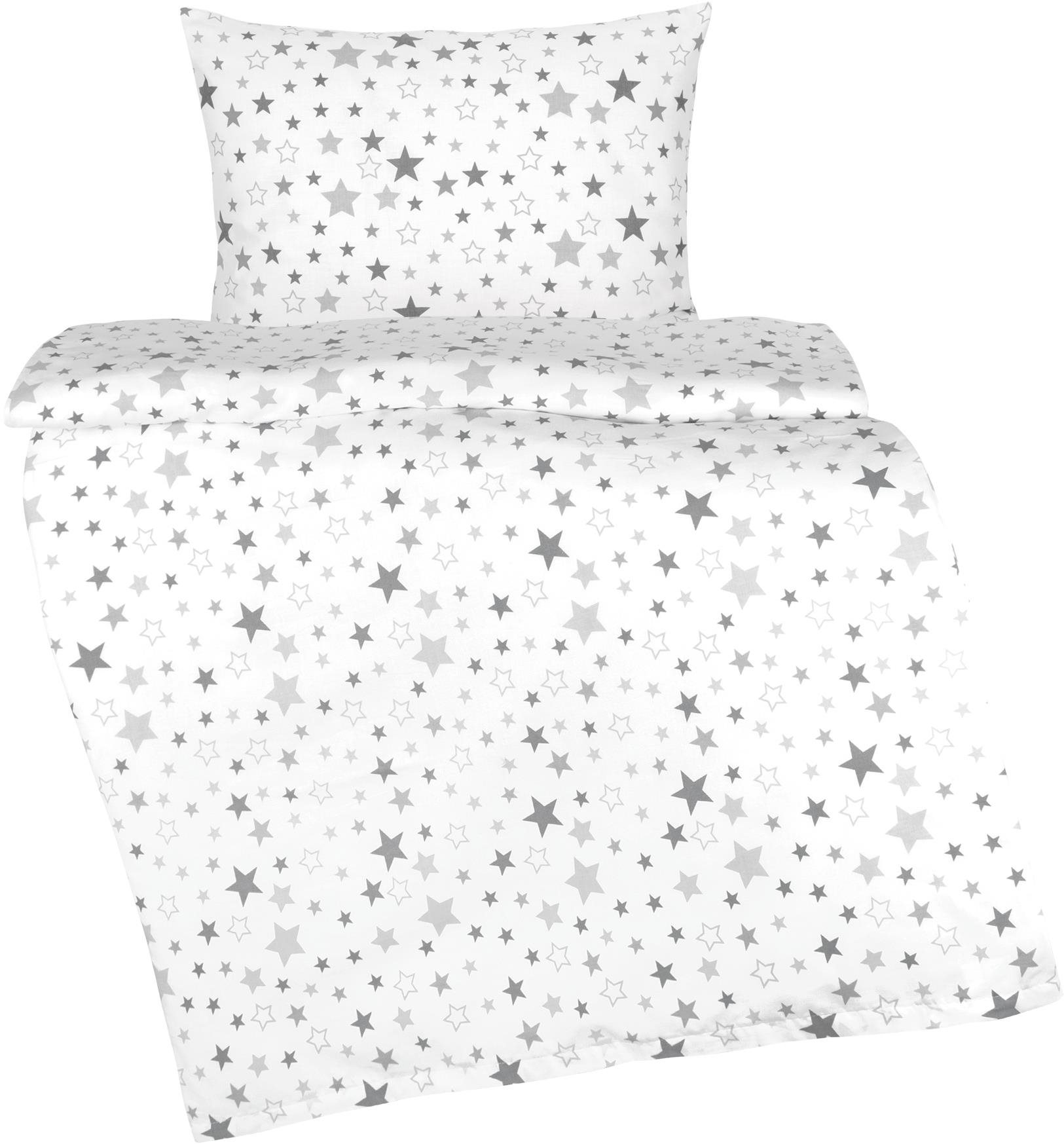 BELLATEX Agáta detské obliečky 90/902, hviezdy na bielej, 90 × 135, 45 × 60