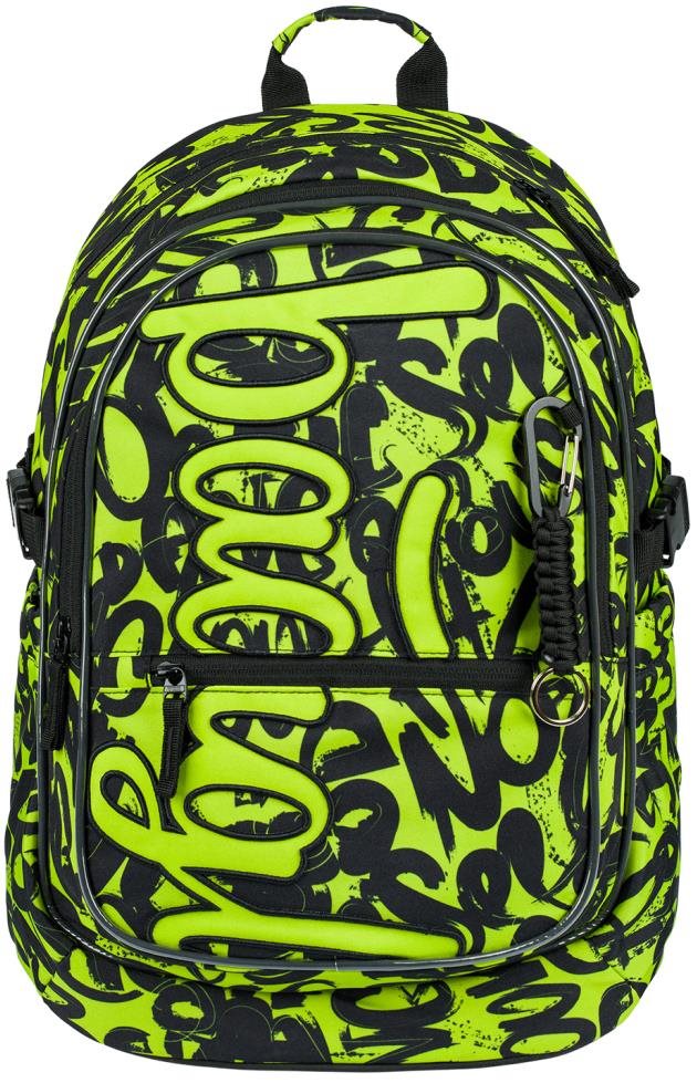 Baagl Školský batoh Core Lime Tag