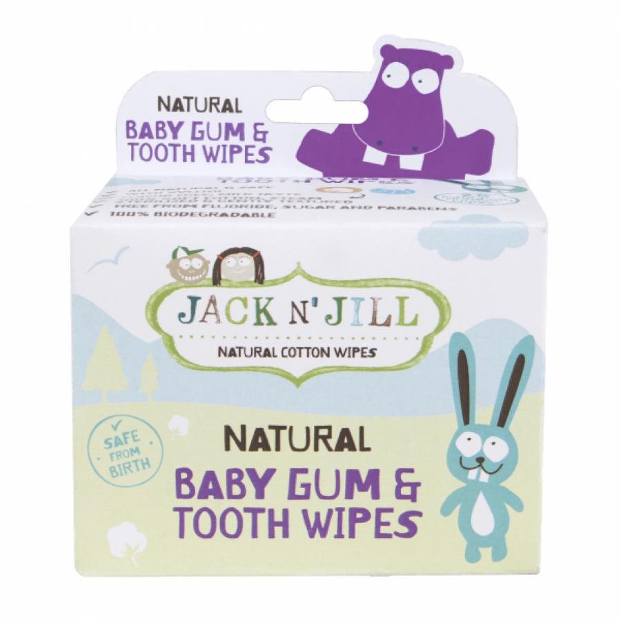 Jack N' Jill Vlhčené obrúsky na ďasná a zuby 25 ks