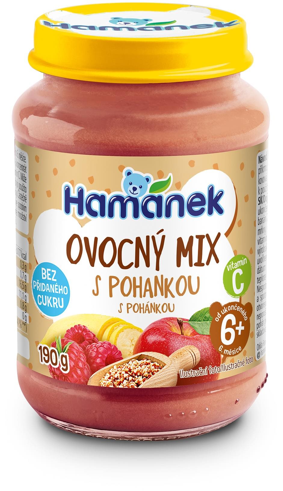 HAMÁNEK Ovocný mix s pohánkou 8× 190 g