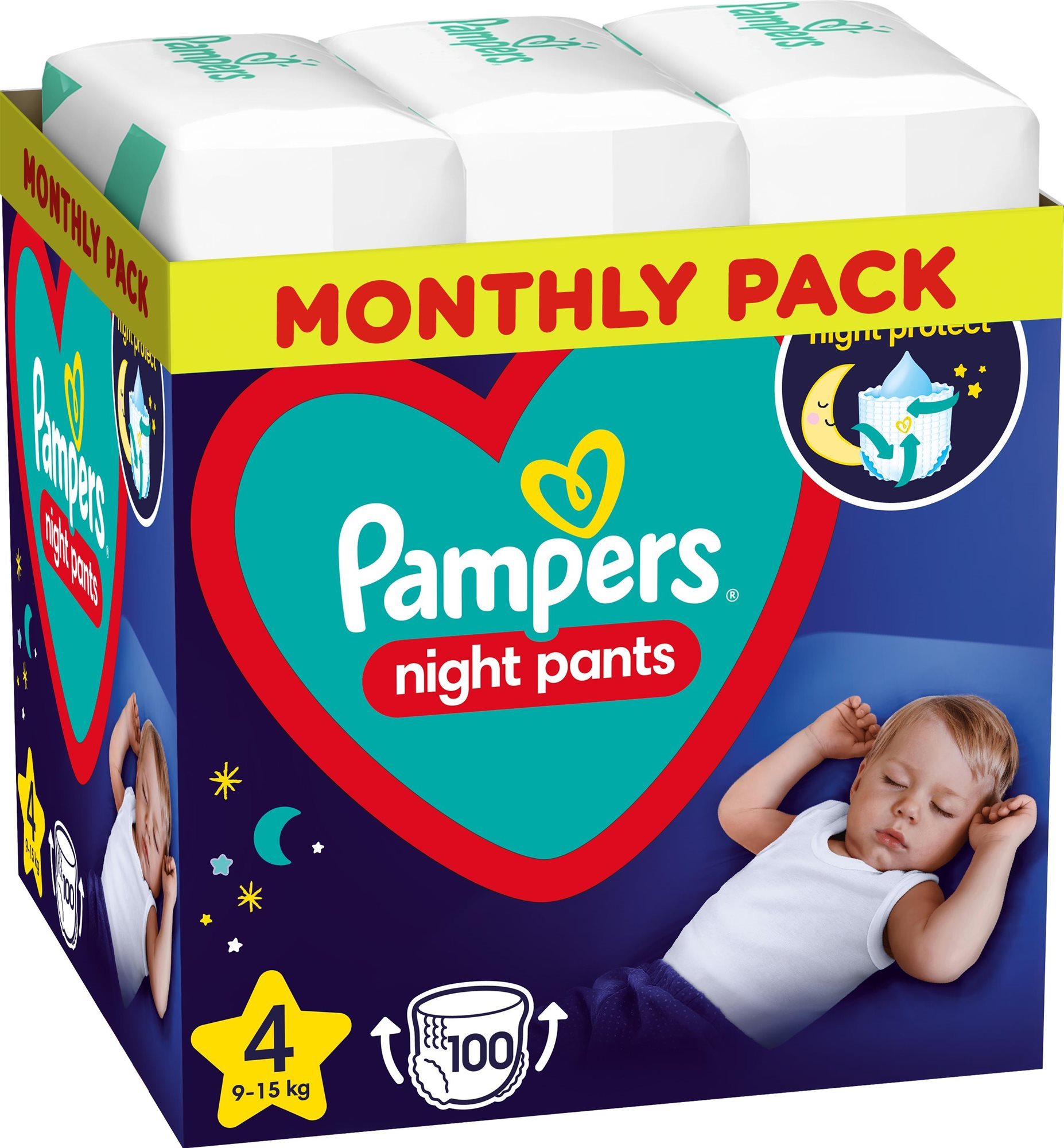 PAMPERS Night Pants veľ. 4 (100 ks)