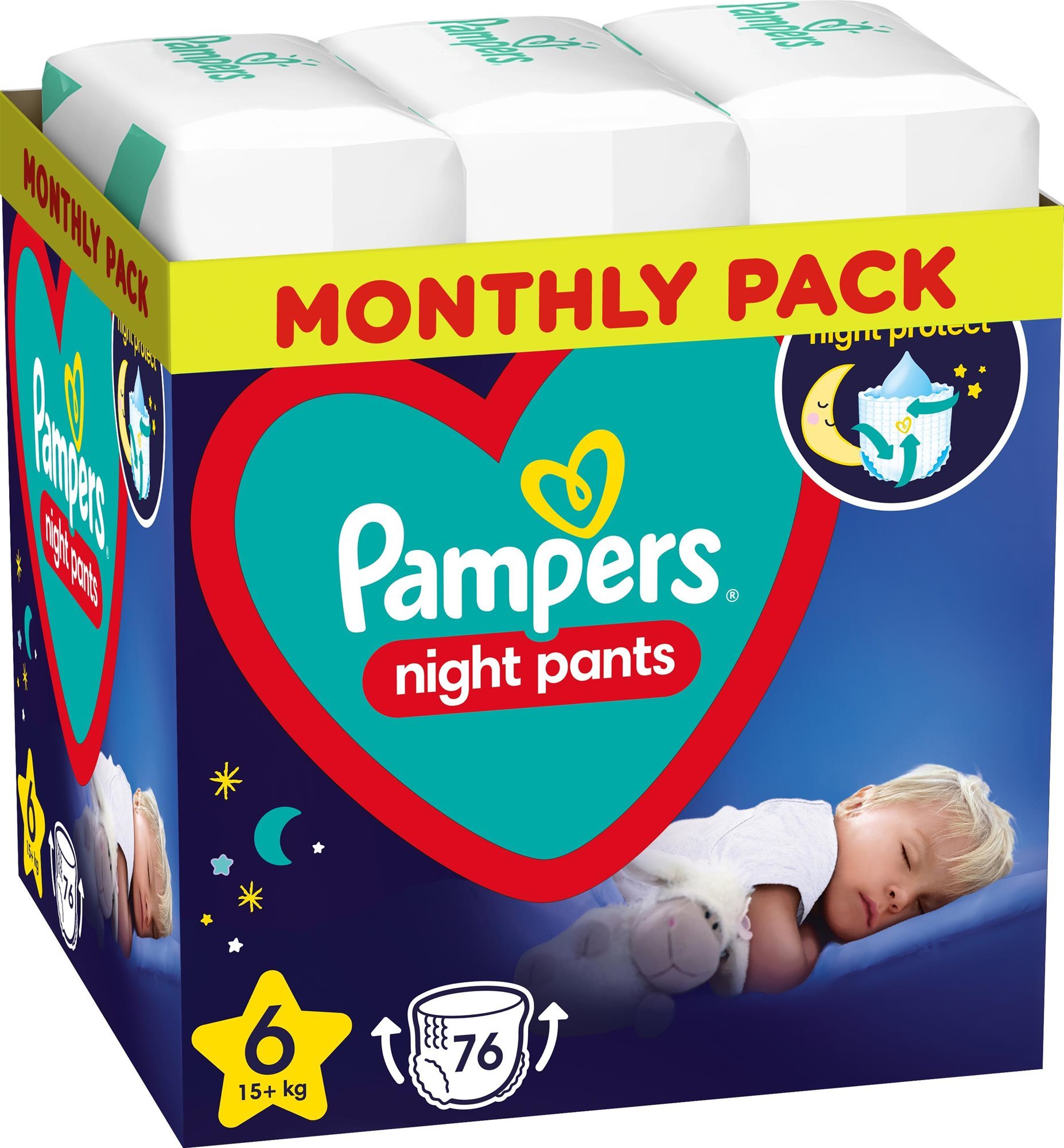 PAMPERS Night Pants veľ. 6 (76 ks)