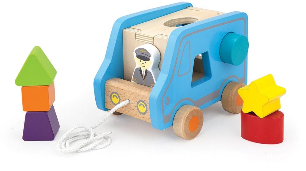 EDUSHAPE drevené autíčko vkladačka