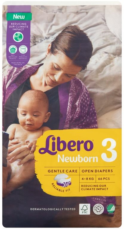 Libero Newborn veľkosť 3 Jumbo (66 ks)