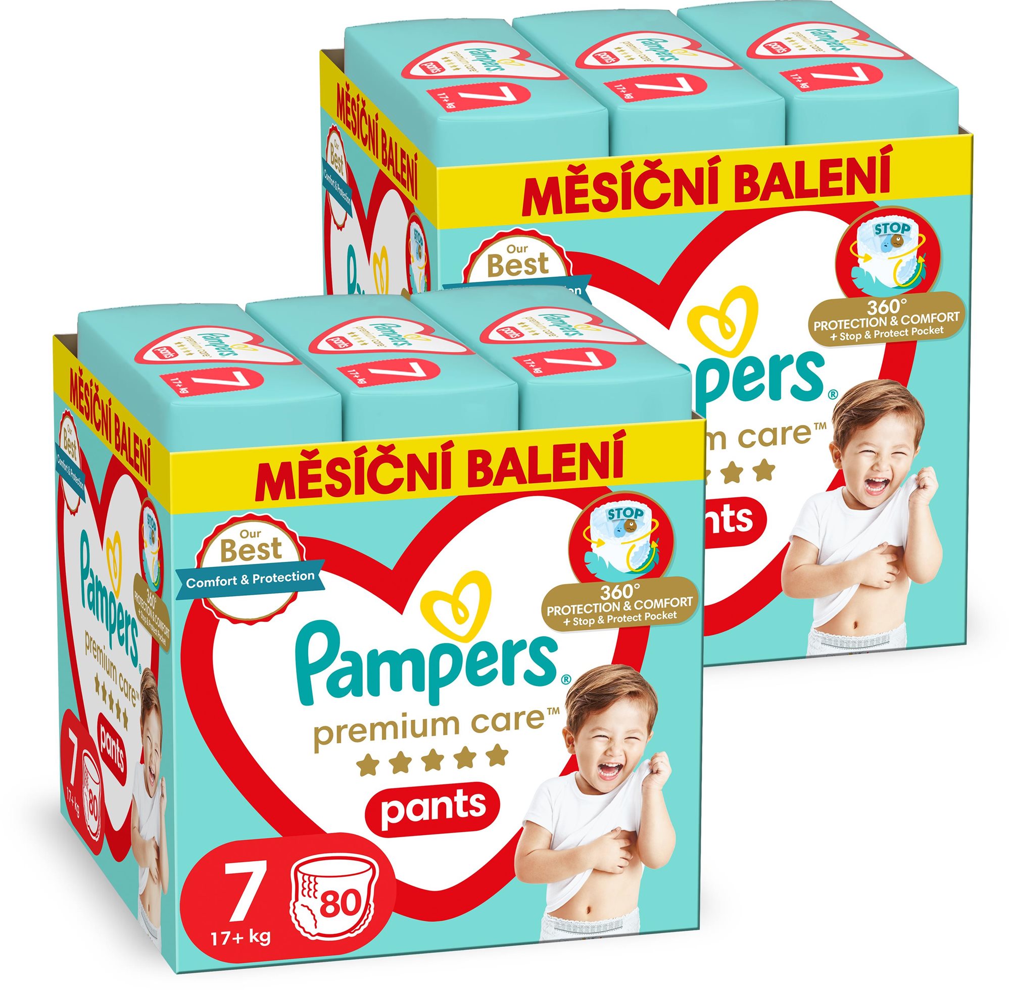 PAMPERS Premium Care Pants veľ. 7 (160 ks)