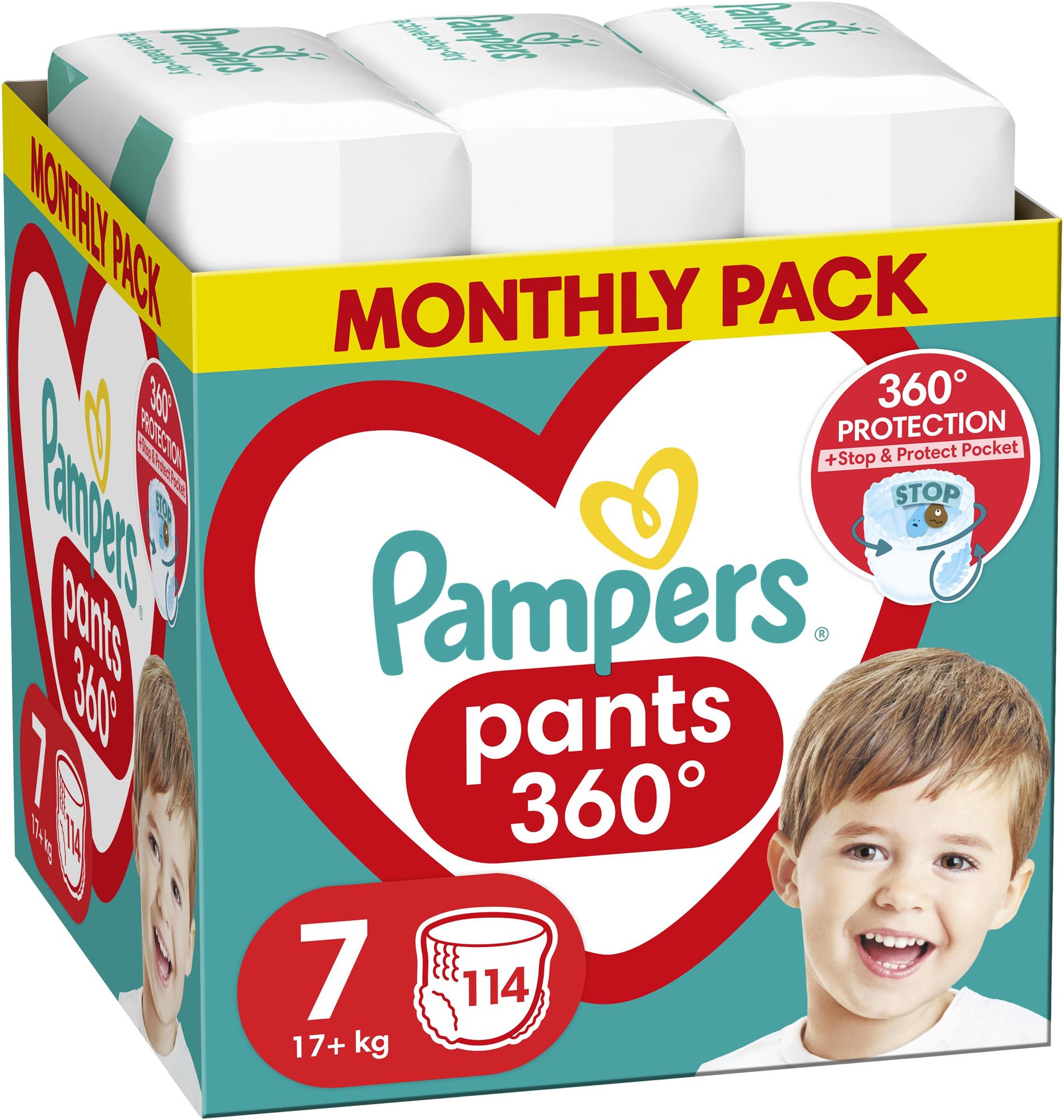 PAMPERS Pants veľkosť 7 (114 ks)