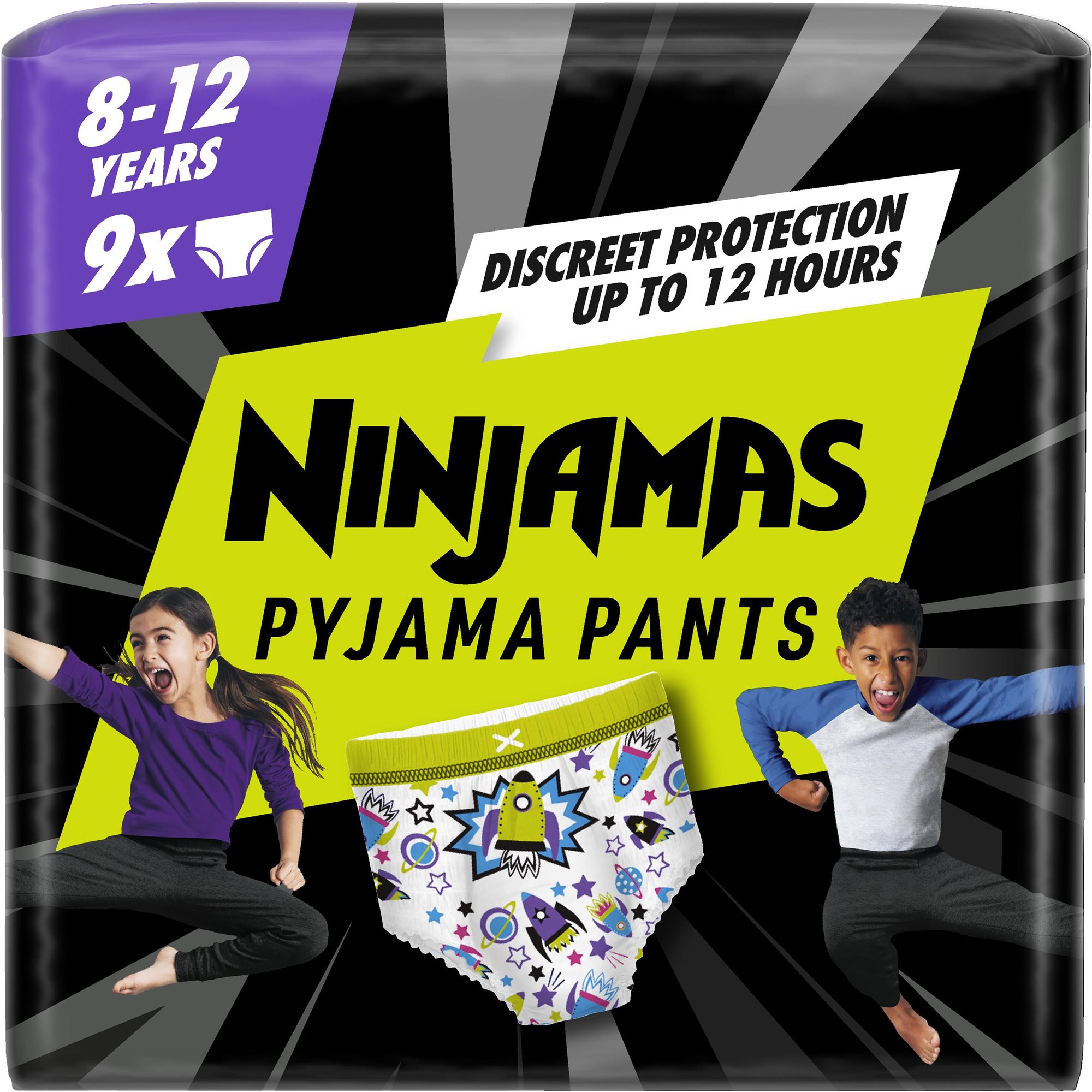 PAMPERS Ninjamas Pyjama Pants Kozmické lode 8 – 12 rokov (9 ks)