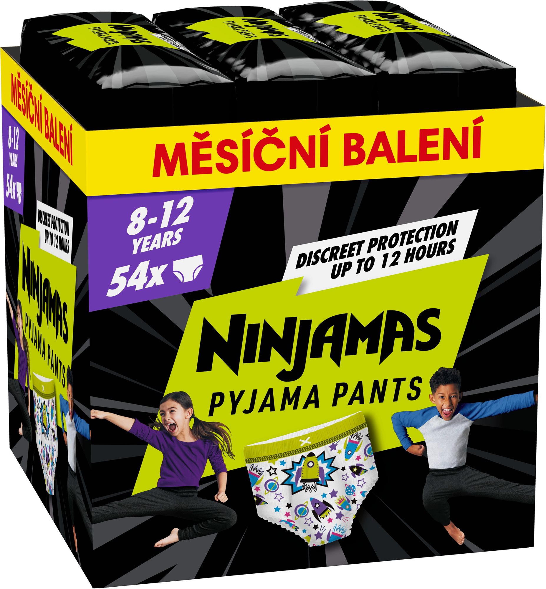 PAMPERS Ninjamas Pyjama Pants Kozmické lode 8 – 12 rokov (54 ks)