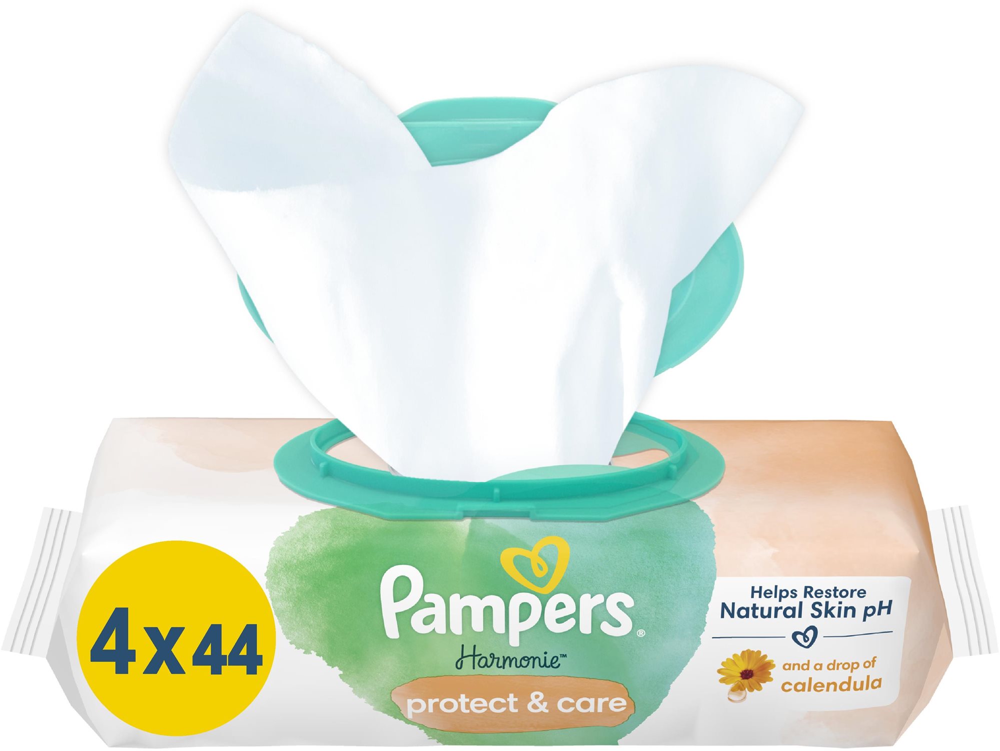 PAMPERS Harmonie Protect & Care 4× 44 ks