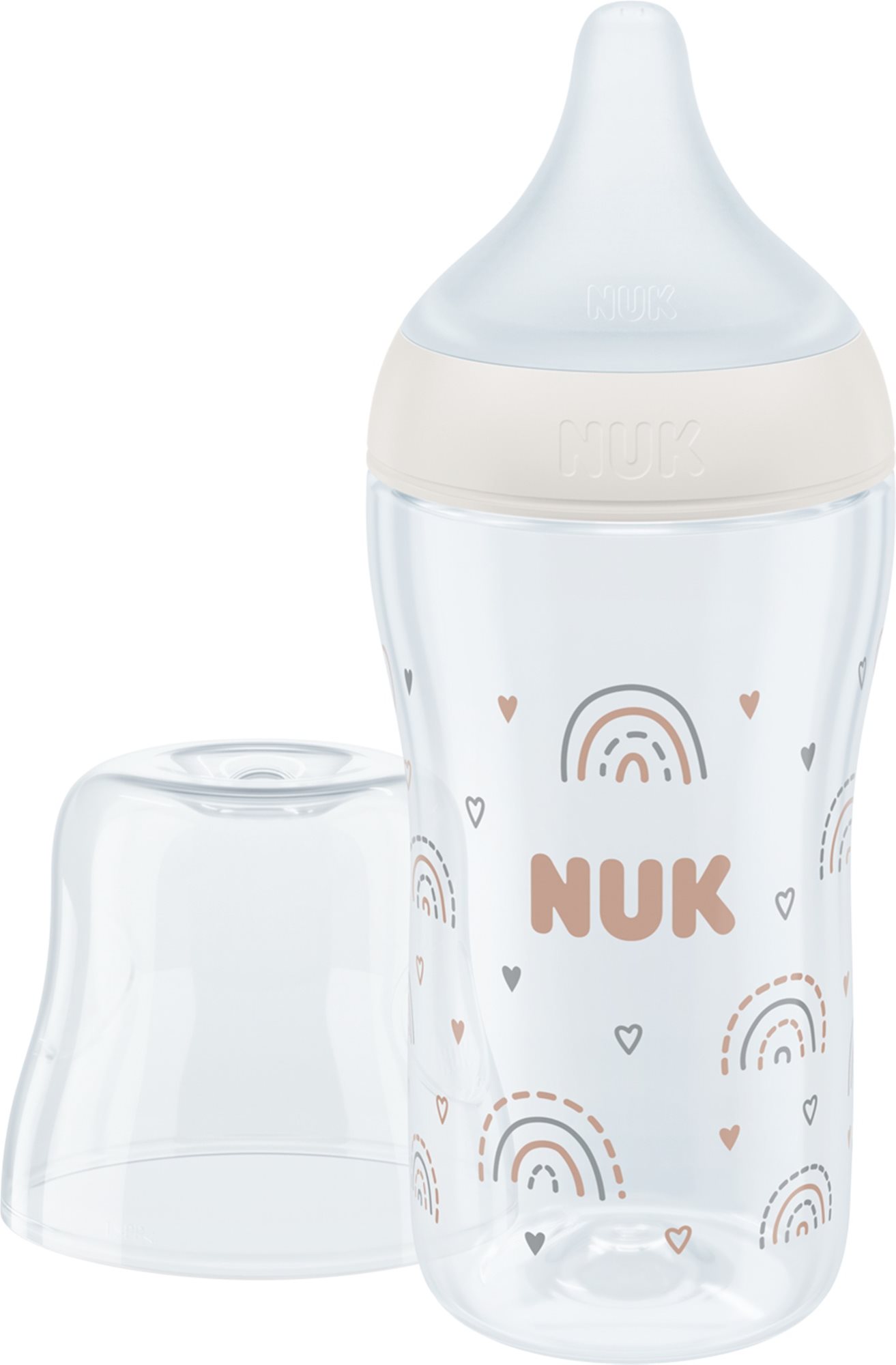 NUK Perfect Match sklenená fľaša s kontrolou teploty 230 ml