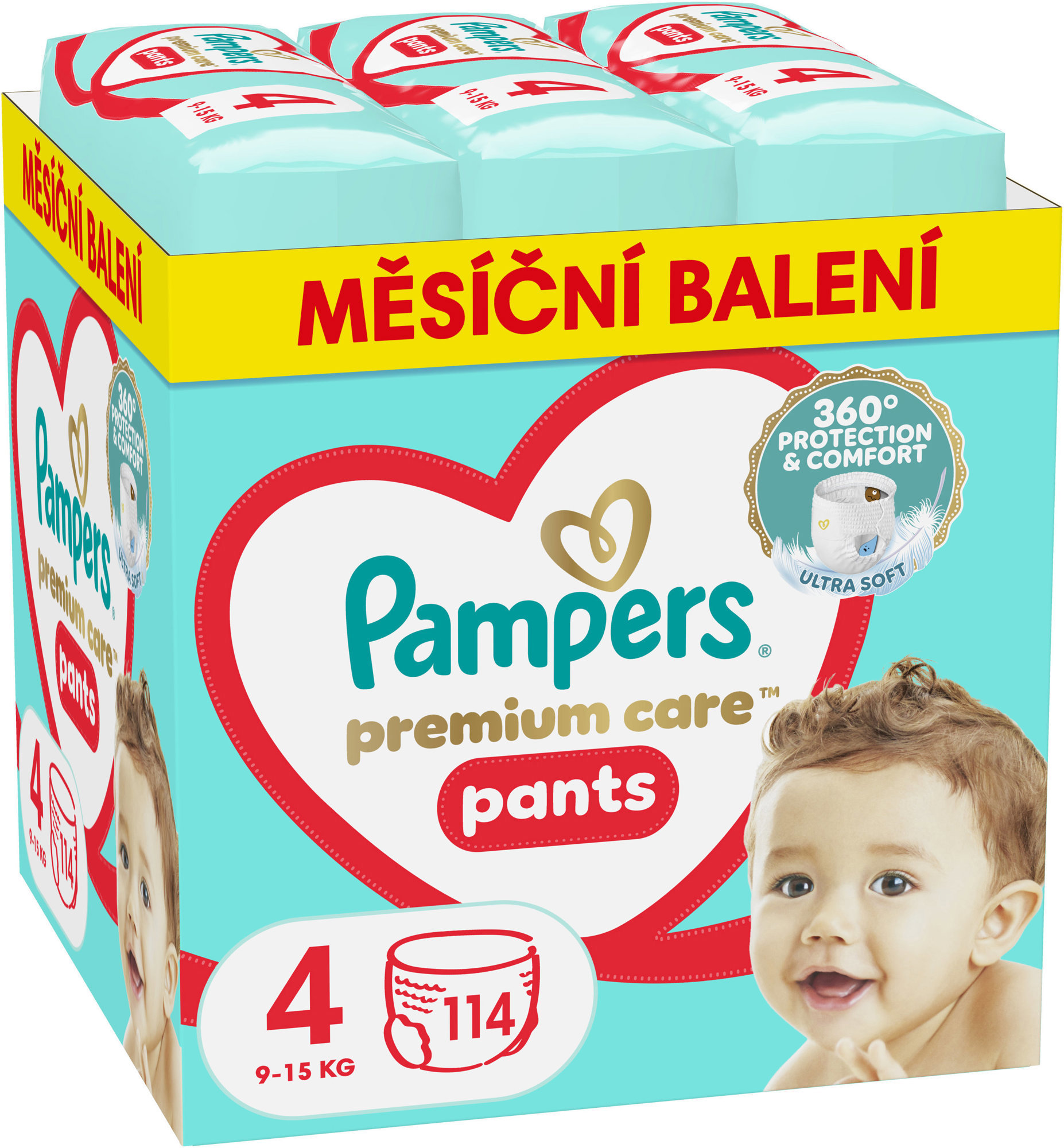 PAMPERS Premium Care Pants veľkosť 4 (114 ks)