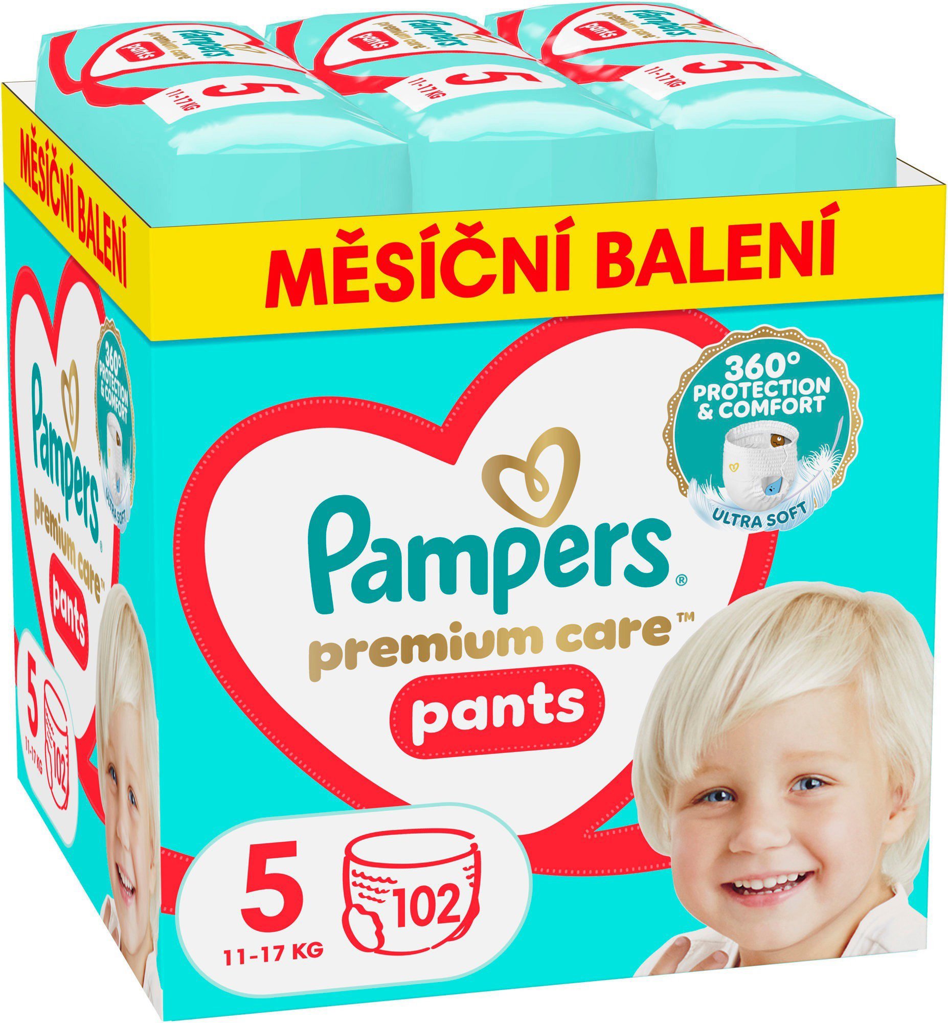 PAMPERS Premium Care Pants veľkosť 5 (102 ks)