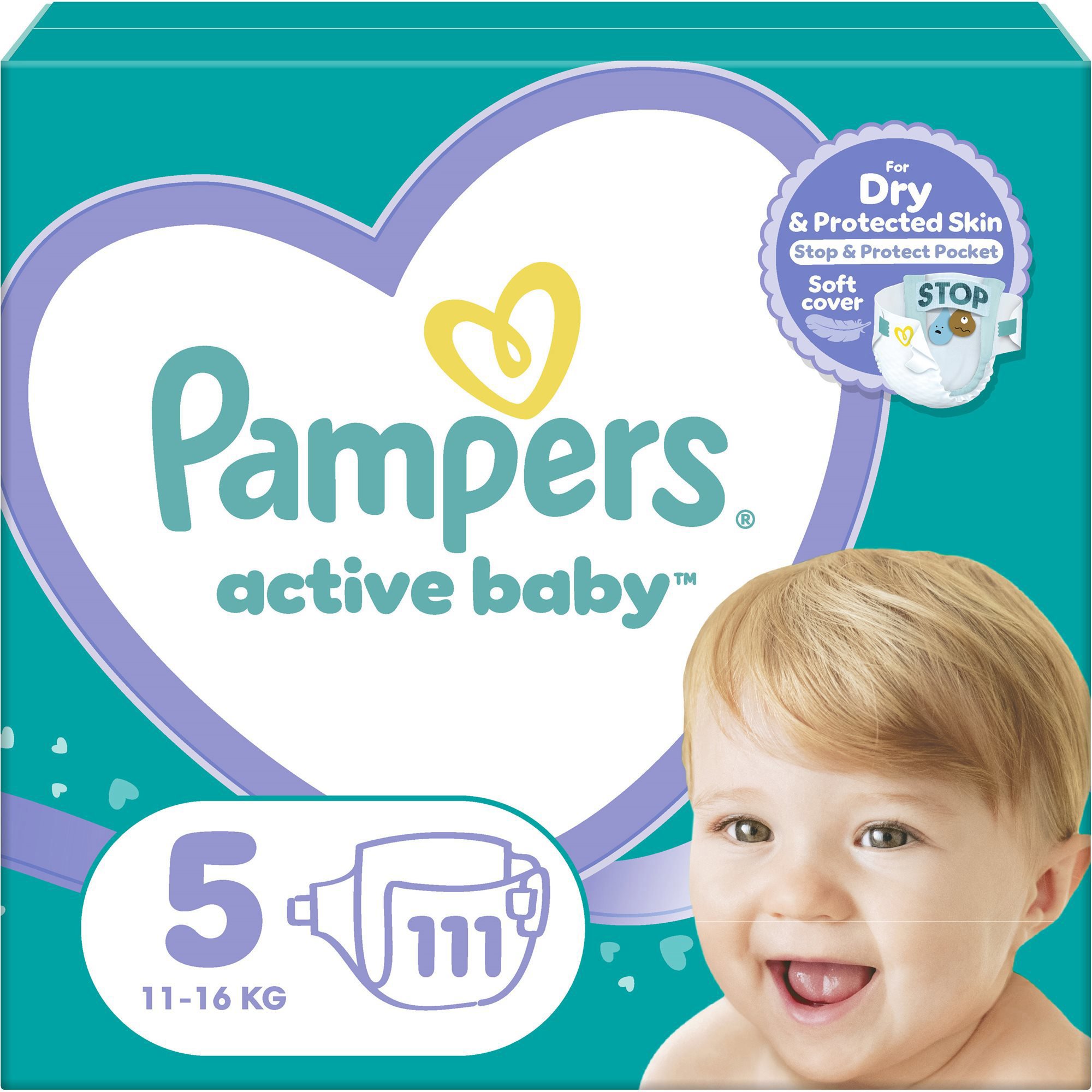 PAMPERS Active Baby veľkosť 5 (111 ks)