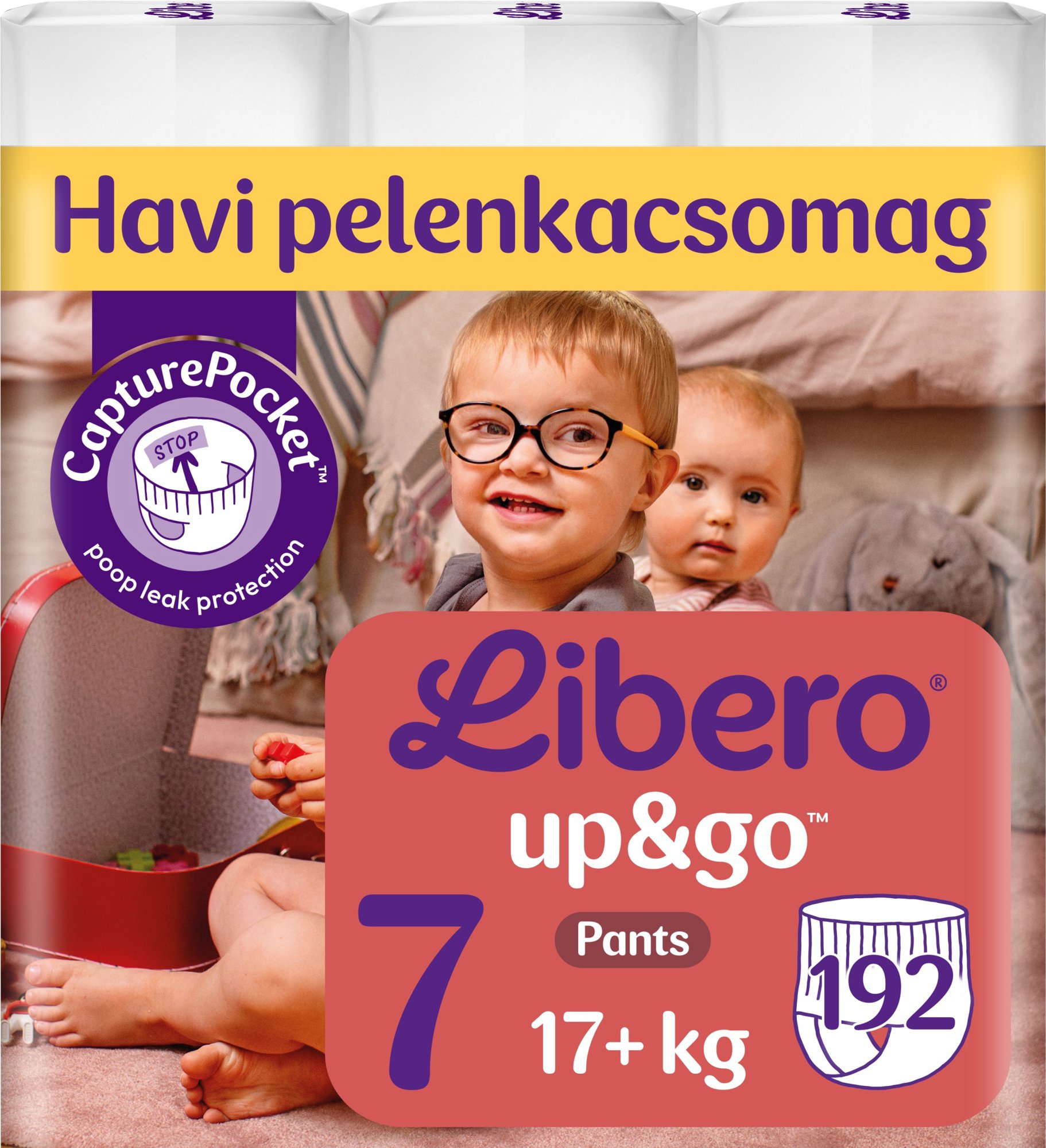 Libero Monthly Pack Up & Go Big Pack veľkosť 7 (192 ks)
