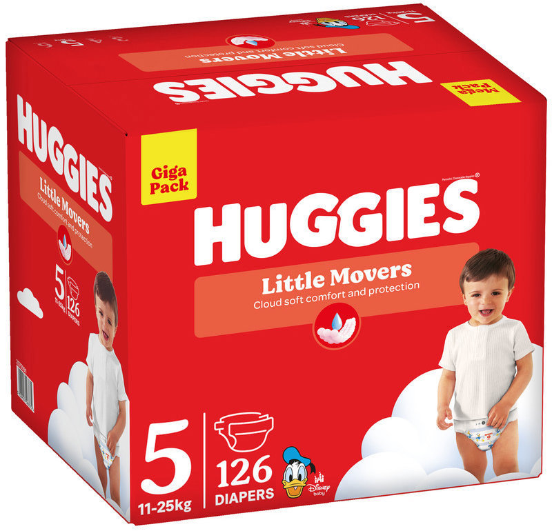 HUGGIES Little Movers veľ. 5 (126 ks)