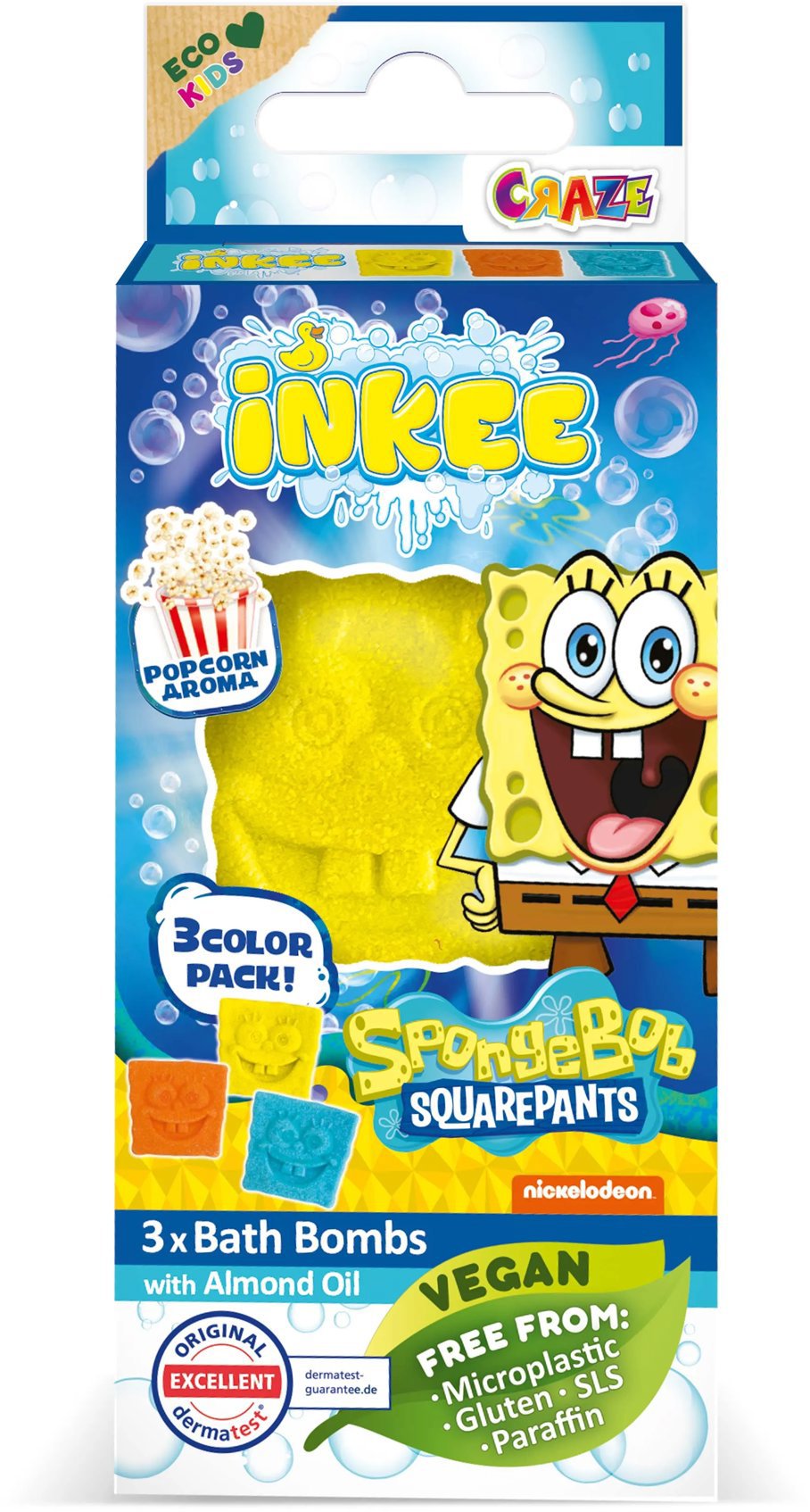 CRAZE Inkee SpongeBob 3× 15 g