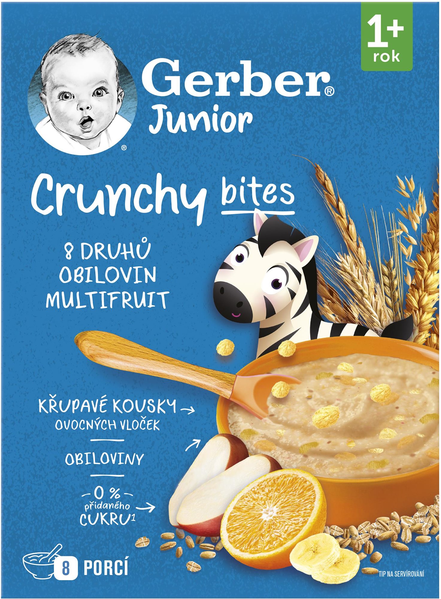 GERBER Junior nemliečna kaša ovocná s chrumkavými kúskami 200 g