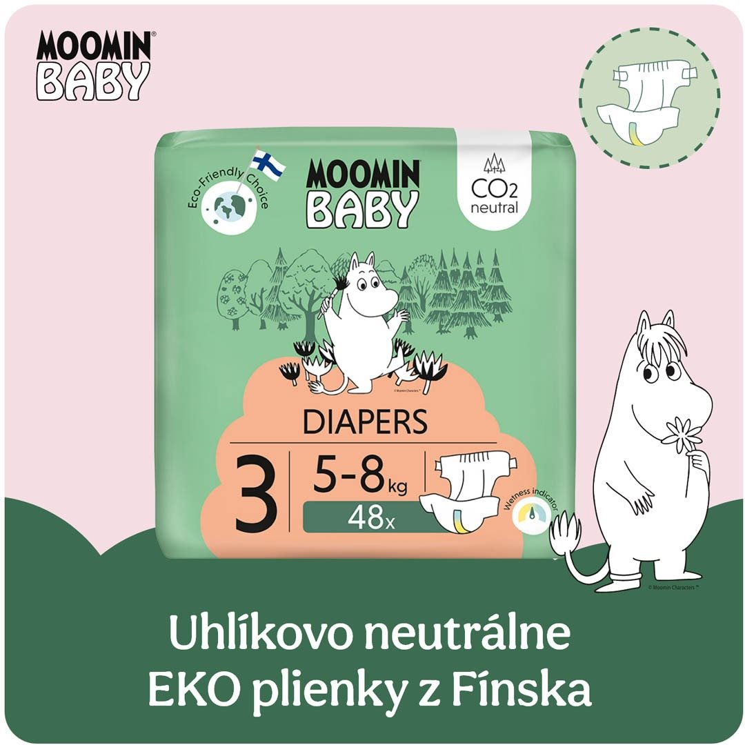 Moomin Baby 3 Midi 5 – 8 kg (48 ks)