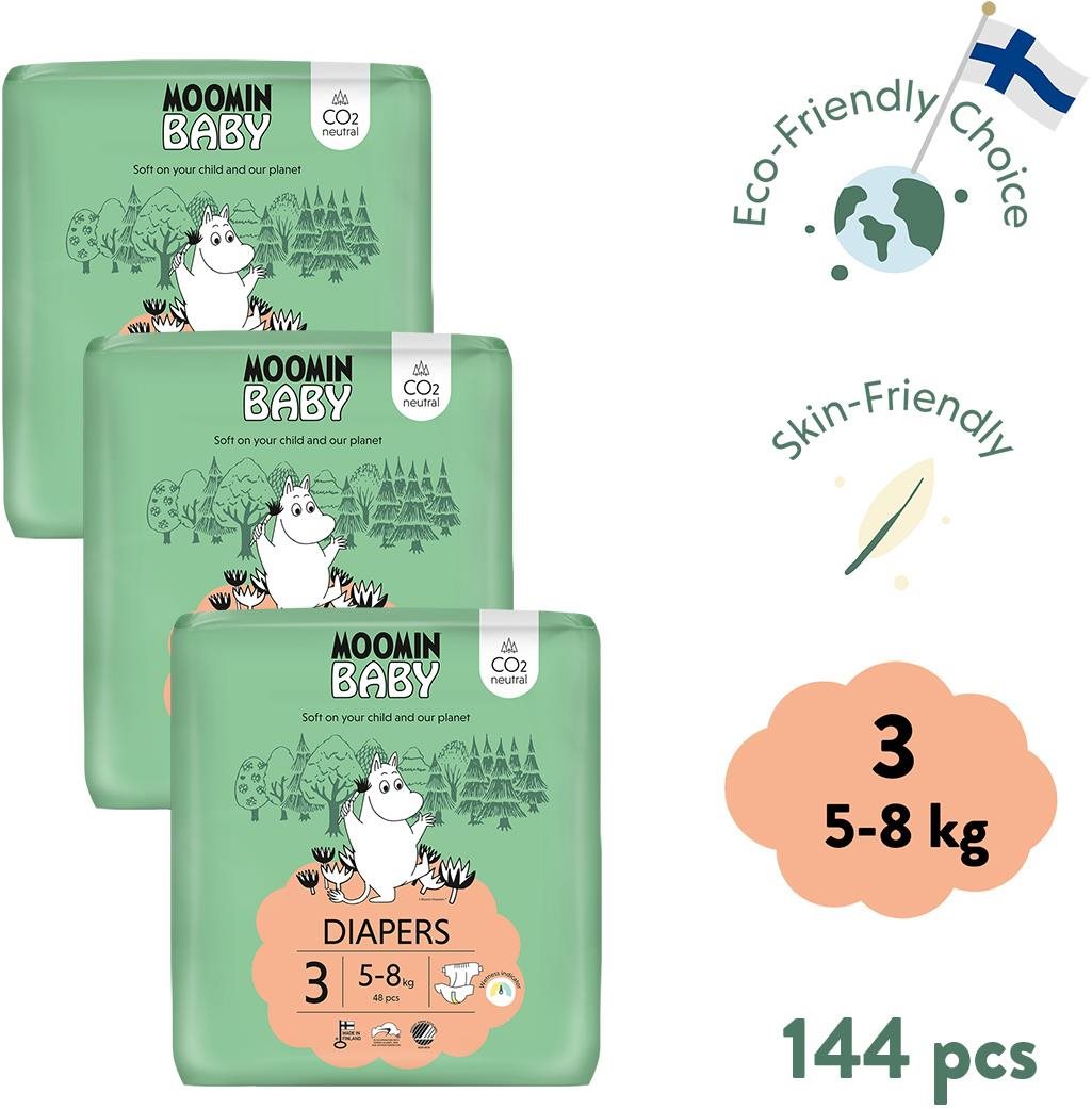 Moomin Baby 3 Midi 5 – 8 kg (144 ks)