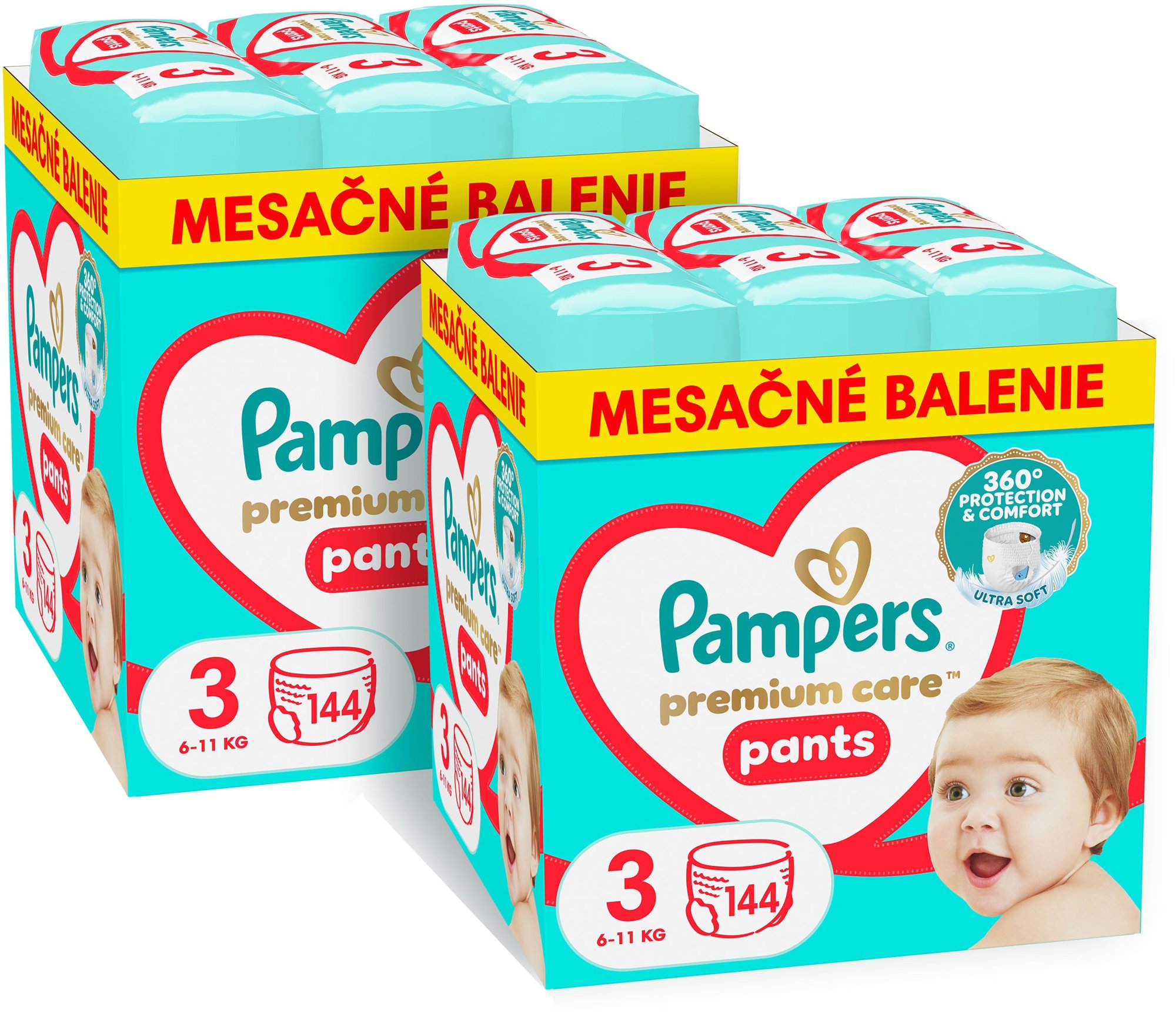 PAMPERS Premium Care Pants veľ. 3 (288 ks)