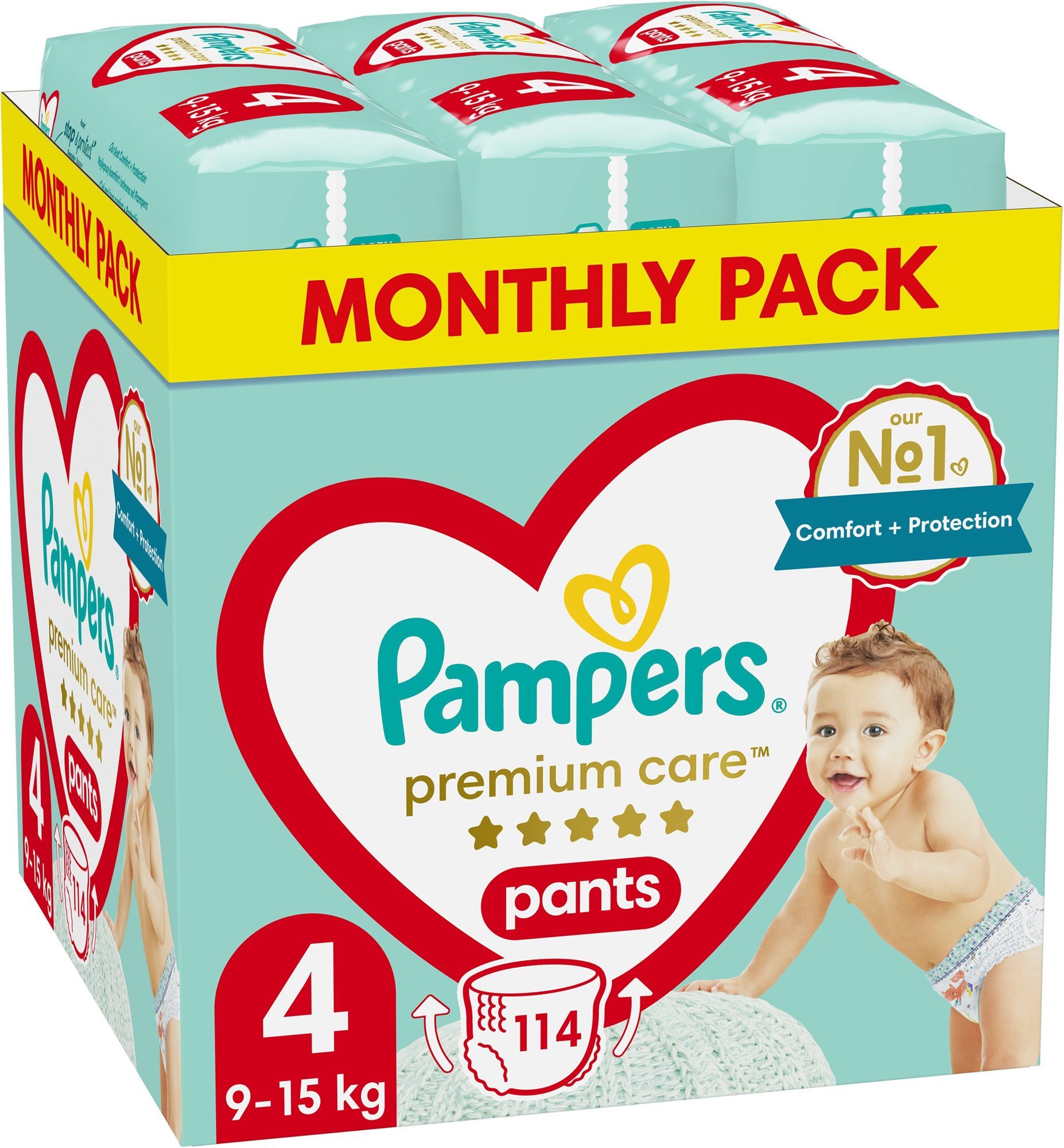 PAMPERS Premium Care Pants Veľkosť 4 (114 ks)