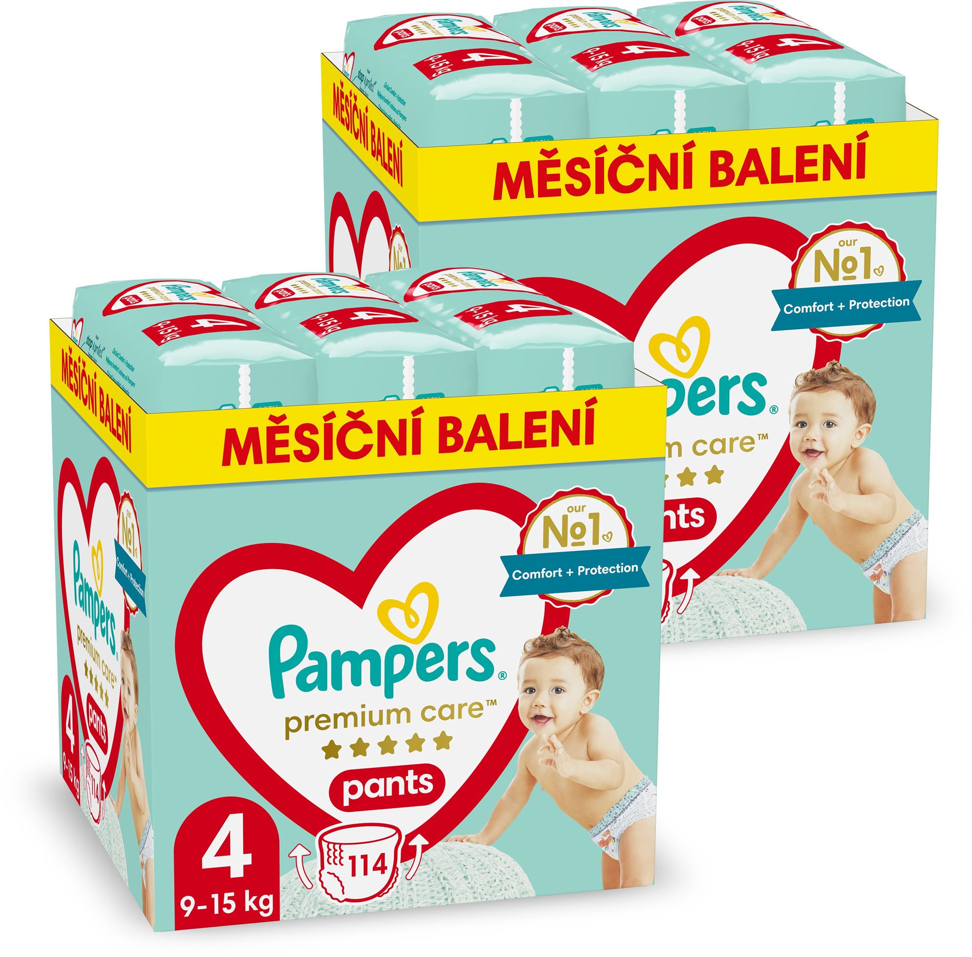 PAMPERS Premium Care Pants veľ. 4 (228 ks)