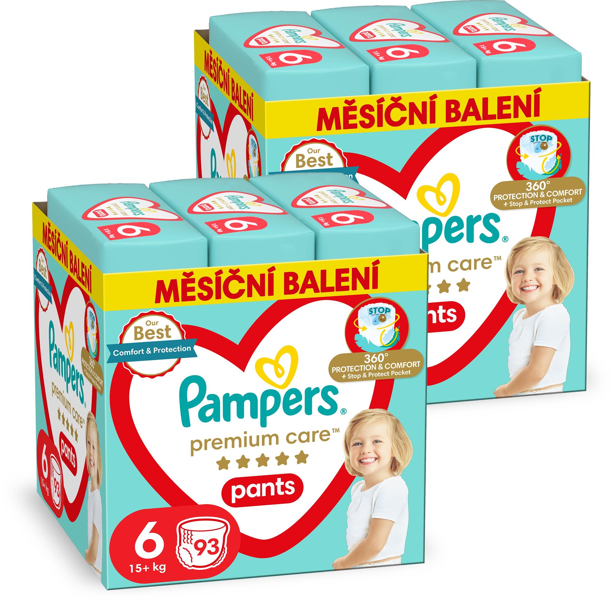 PAMPERS Premium Care Pants veľ. 6 (186 ks)