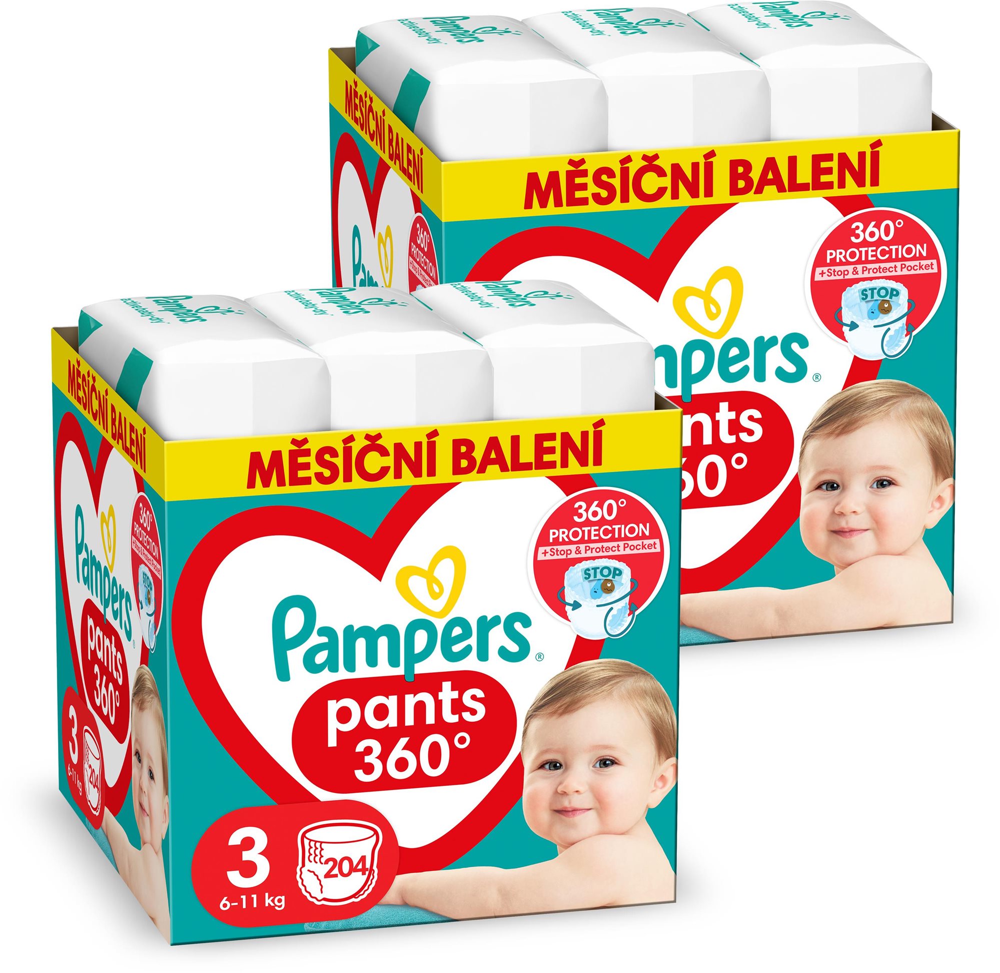 PAMPERS Pants veľ. 3 (408 ks)