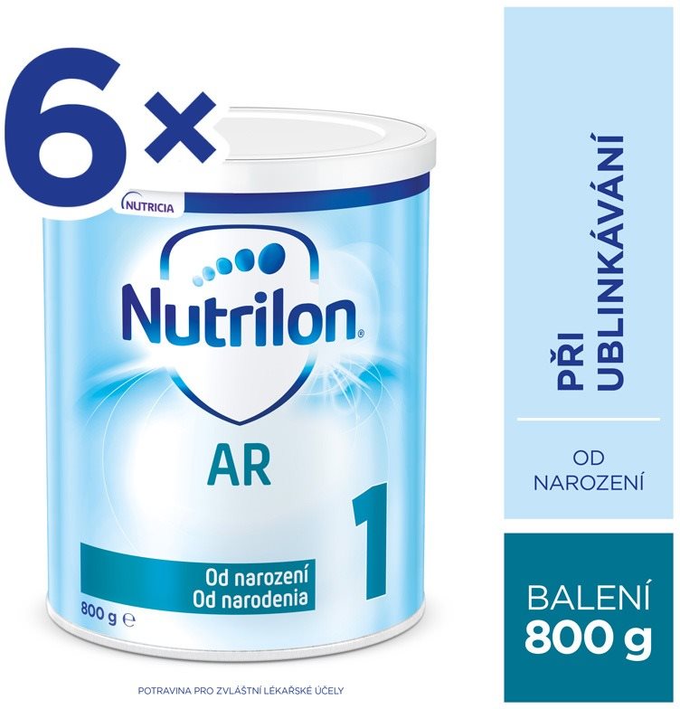 Nutrilon 1 AR špeciálne počiatočné mlieko 6× 800 g, 0+