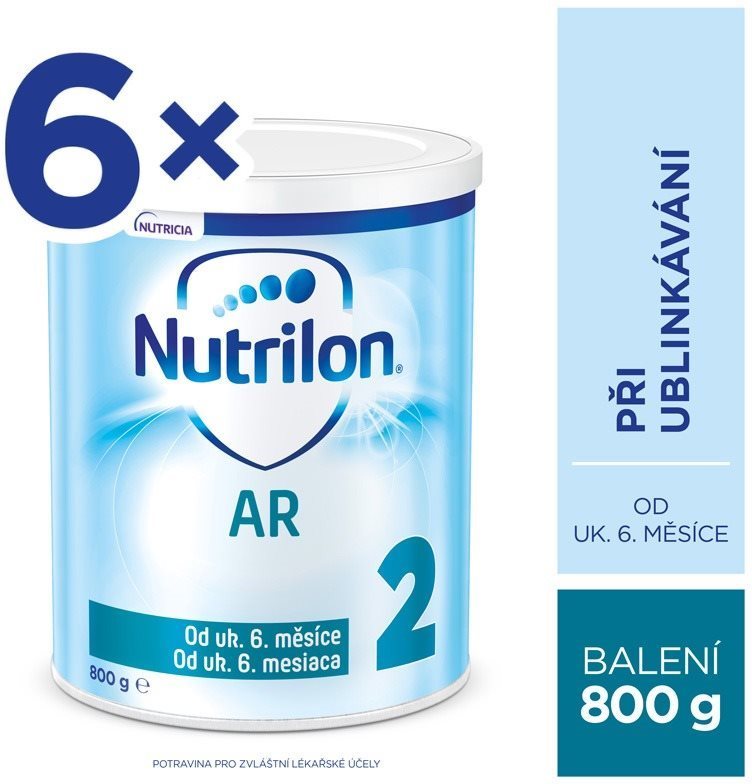 Nutrilon 2 AR špeciálne pokračovacie mlieko 6× 800 g, 6+