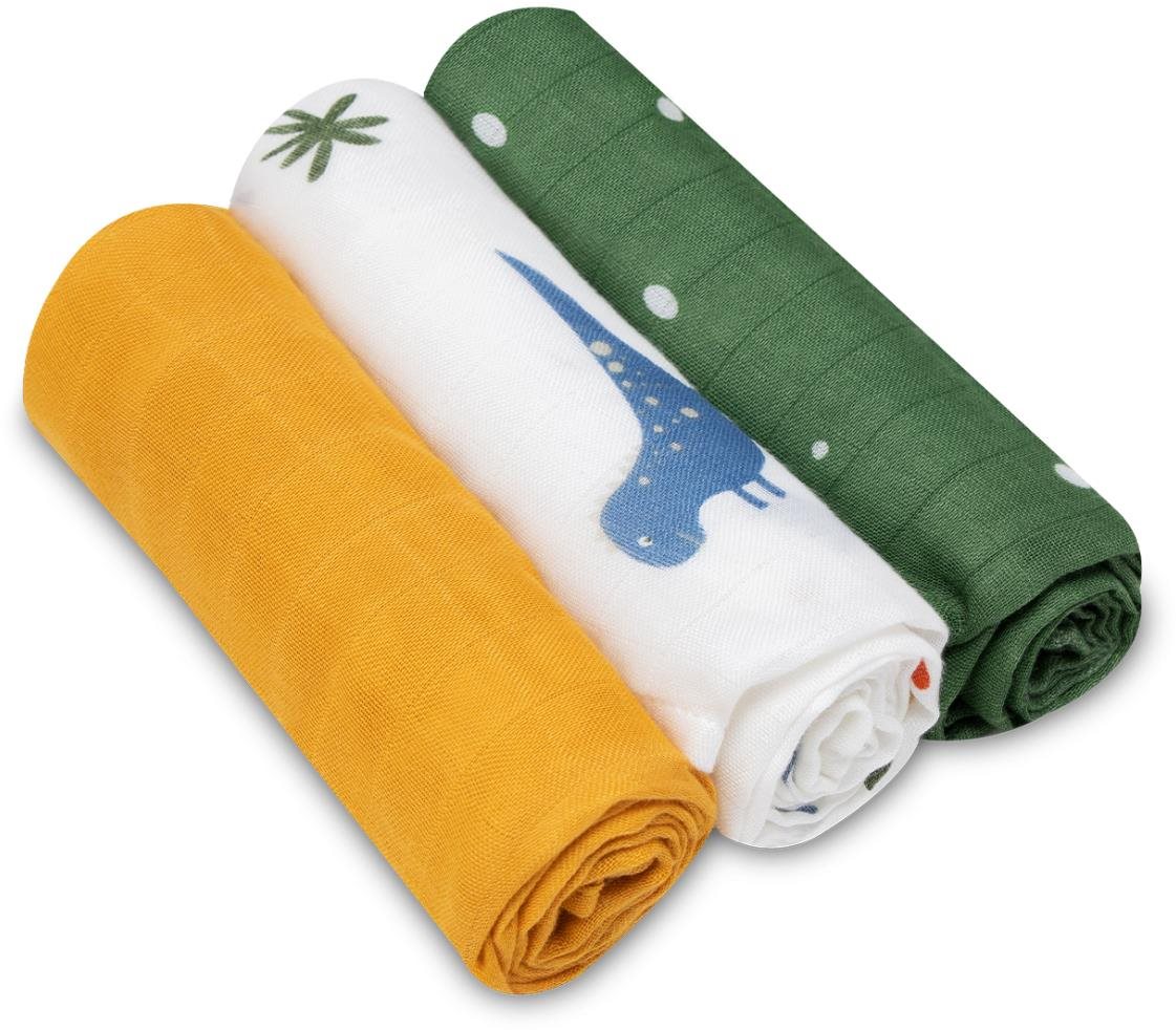 Lionelo Súprava bambusových plienok Dino Bamboo Box Multicolor