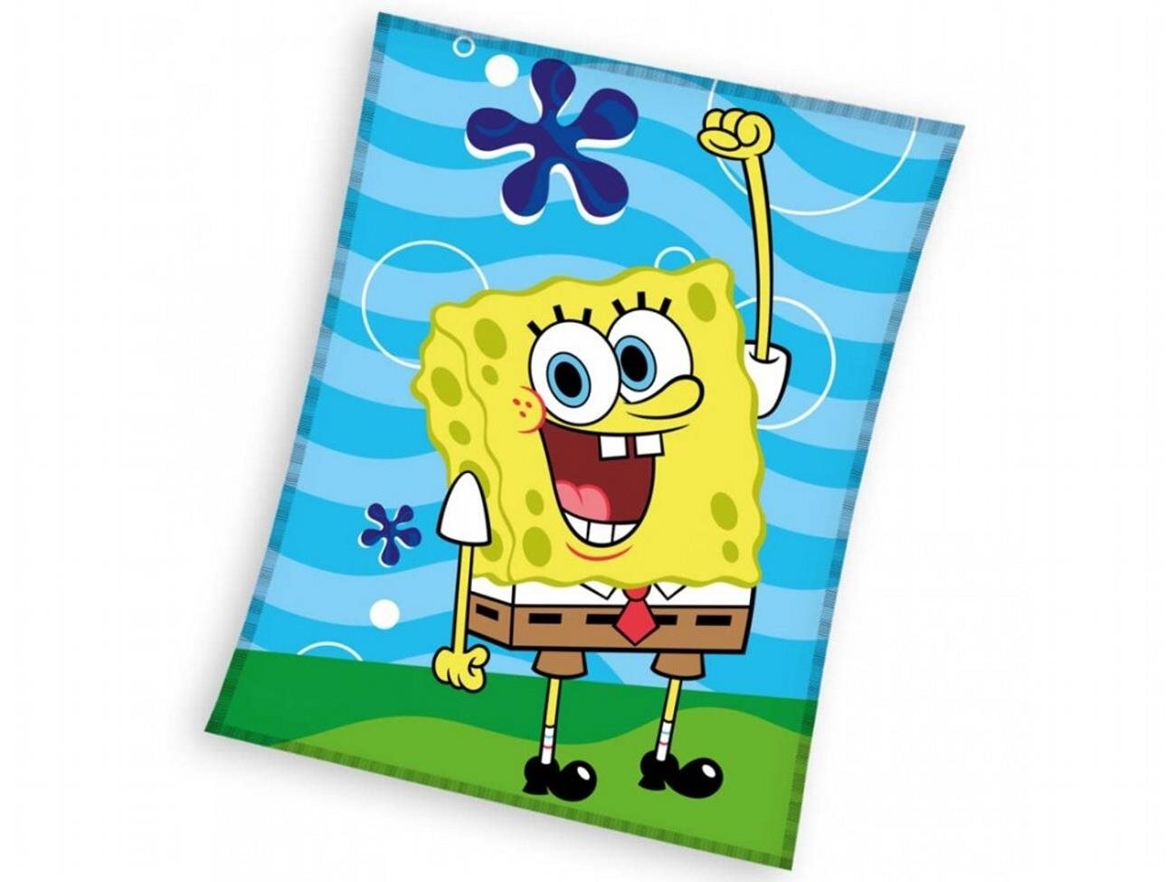 Carbotex Detská flísová deka Sponge Bob Zábava v Mori 130 × 170 cm
