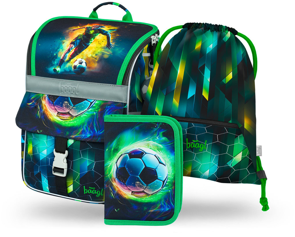 BAAGL 3 SET Zippy Futbal Hráč: aktovka, peračník, vrecko