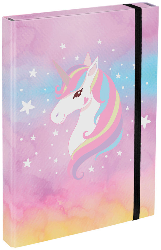 BAAGL Dosky na školské zošity A4 Rainbow Unicorn