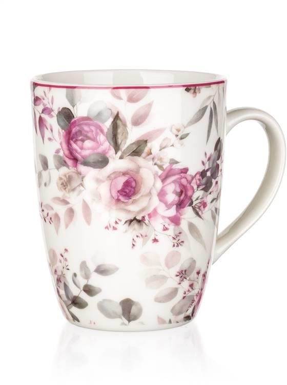 BANQUET Hrnček ROSE 350 ml, 6 ks