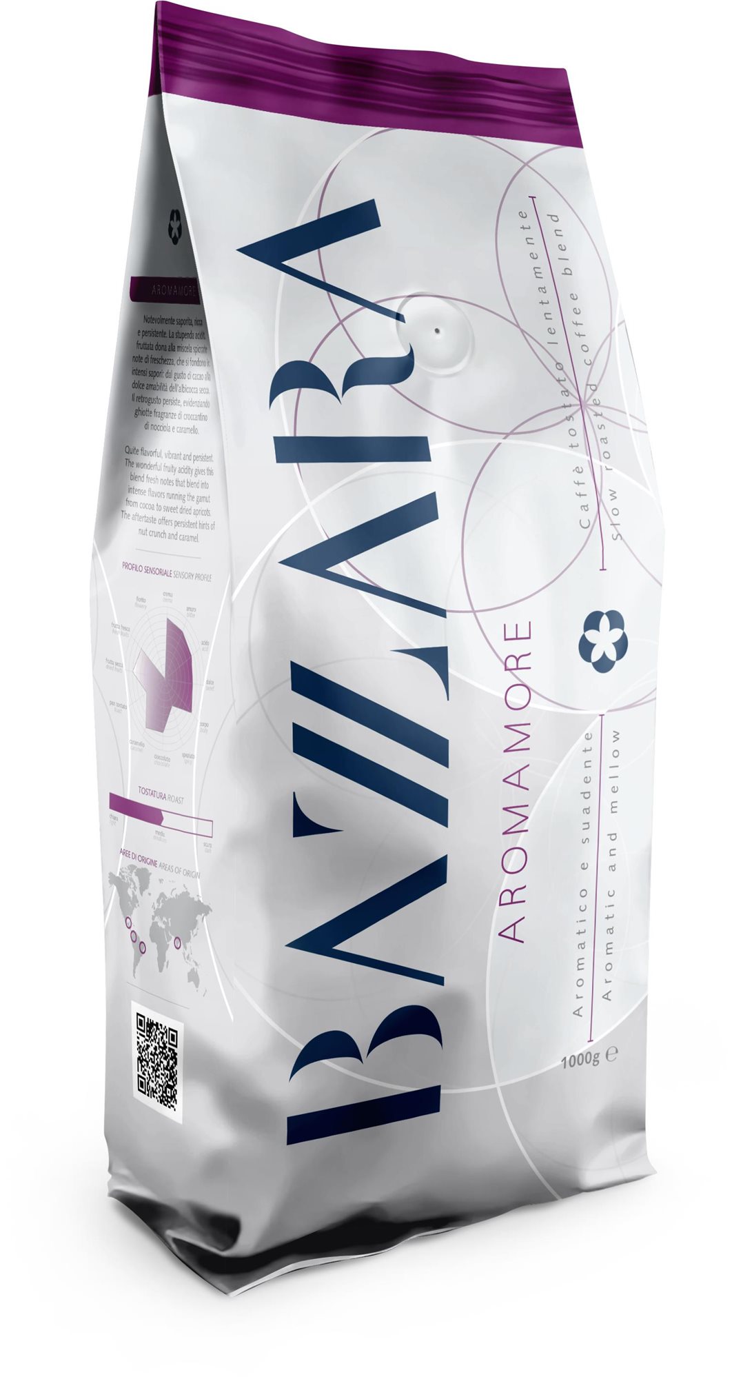 BAZZARA Aromamore 1 kg zrnková káva
