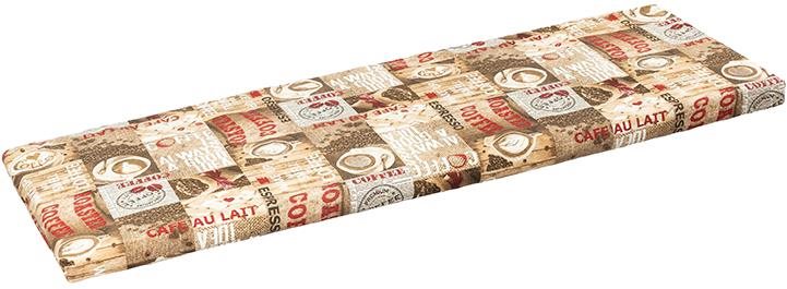 BELLATEX Vankúš na sedenie na lavicu 34/560 hladký na zips 40 × 150 zrnková káva