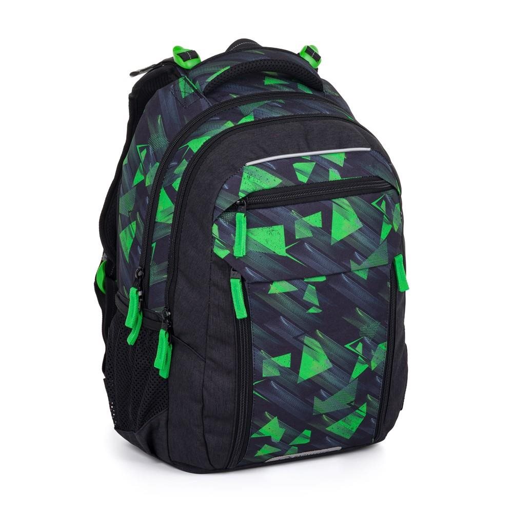 BAGMASTER PORTO 24 A školský batoh – čierno-zelený