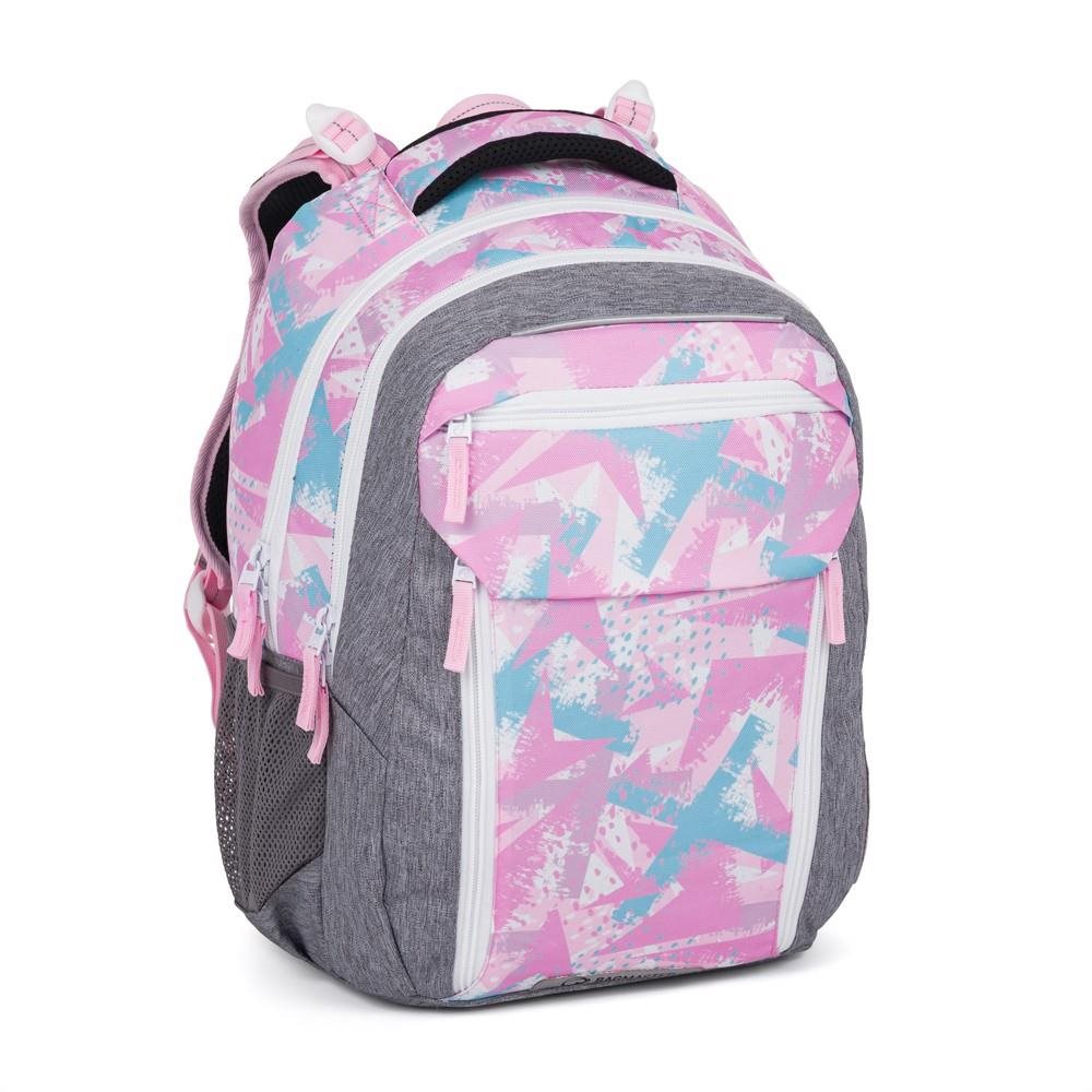 BAGMASTER PORTO 24 B školský batoh – ružovo-modrý