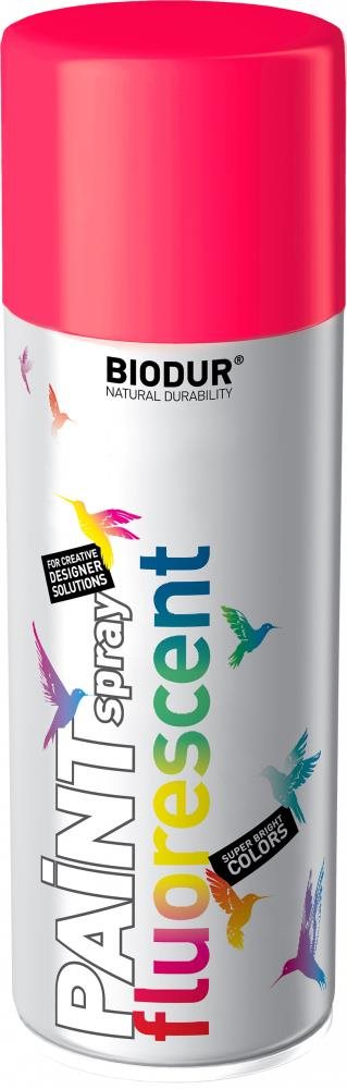 Biodur Fluorescenčný email červená RAL 3026 400 ml