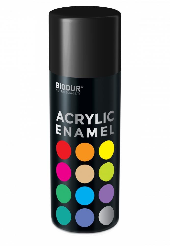 Biodur Akrylový email v spreji – lesklá čierna 400 ml/RAL 9005