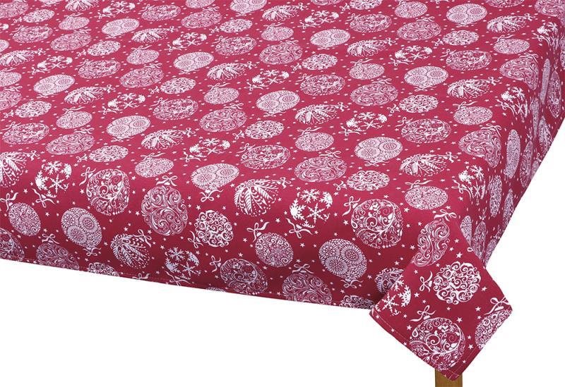 Bellatex Obrus VIANOCE – 70 × 70 cm – vianočné gule