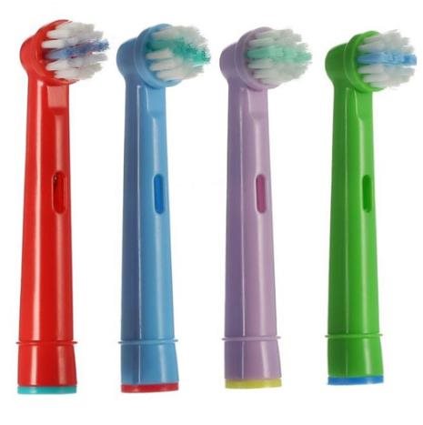 BMK Trading Náhradná kompatibilná hlavica k zubným kefkám Oral-B, 4 ks – kompatibilná s Oral-B EB10 Kids