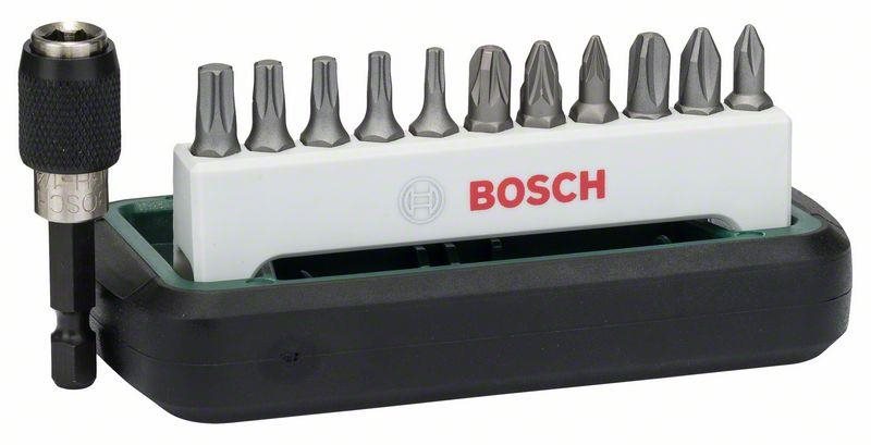 Bosch 12-dielna súprava štandardných skrutkovacích bitov, zmiešaná