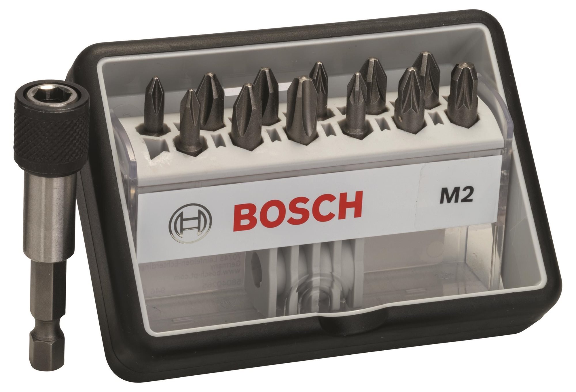 BOSCH Sada skrutkovacích bitov Robust Line, M PH/PZ, verzia Extra Hard, 12 + 1 kusov 2.607.002.564