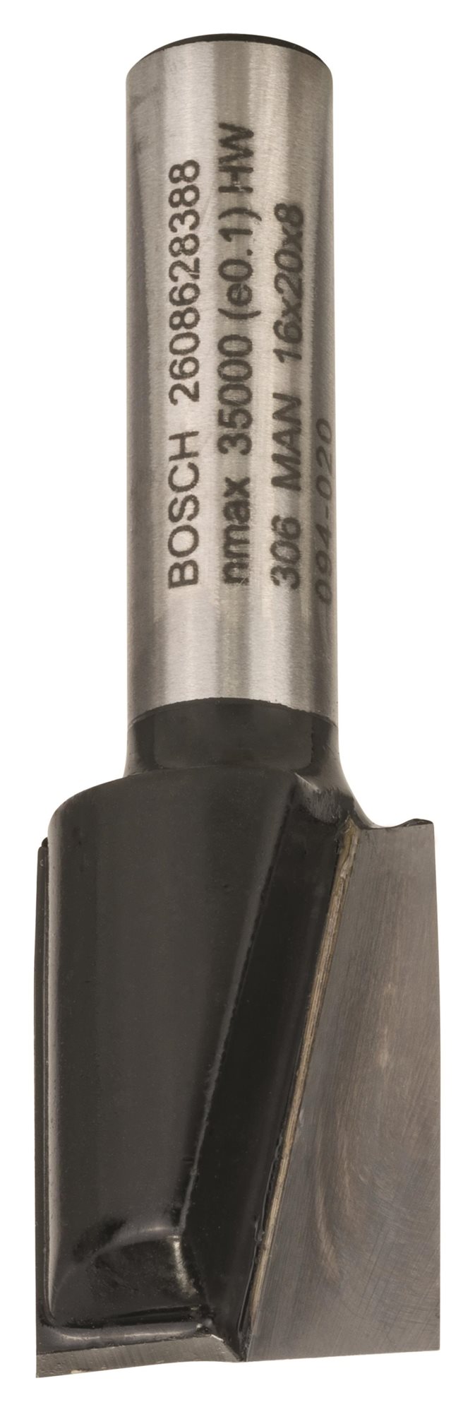 BOSCH Drážkovacia fréza, 8 mm, D1 16 mm, L 19,6 mm, G 51 mm 2.608.628.388